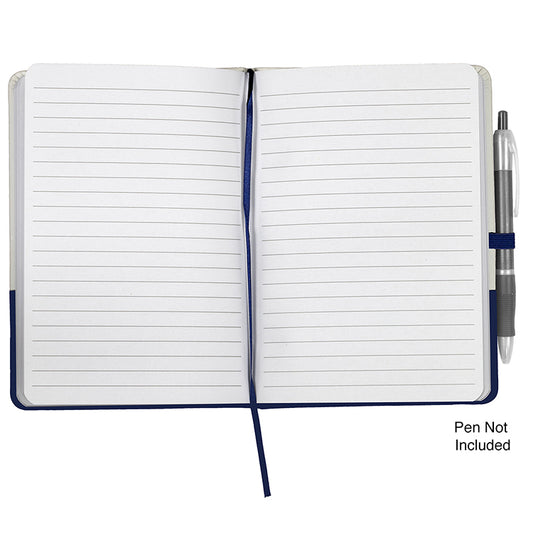 “Capitola" Notepad Notebook with Pen Loop