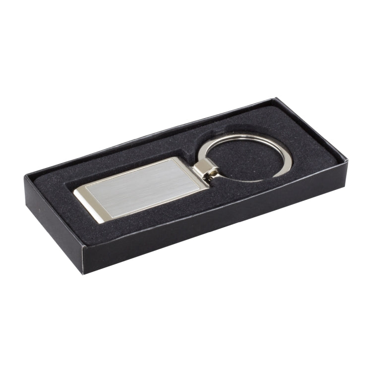 "Geo" Economy Laser Engraved Metal Keyholder