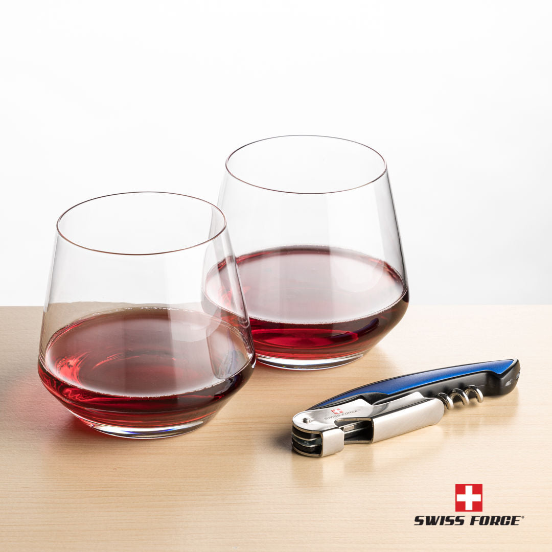 Swiss Force® Opener & Tucson Stemless Wine