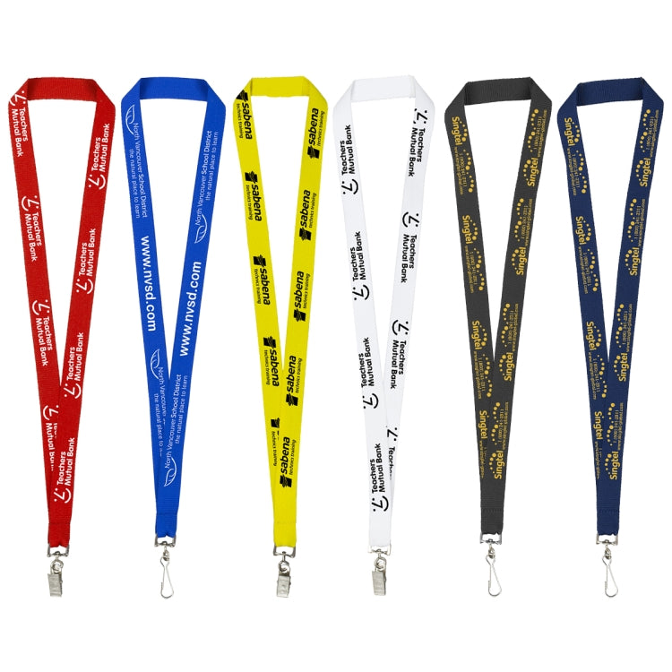Red - 200C "ANBURN" 3/4" Overseas Silkscreen Lanyard - Overseas Production