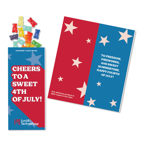Full-Color Custom Sweeter Cards with Gummi Bears