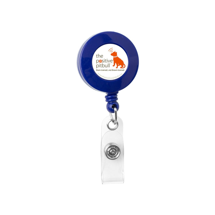 "Bellefontaine VL" 30” Cord Round Retractable Badge Reel and Badge Holder with Rotating Alligator Cl