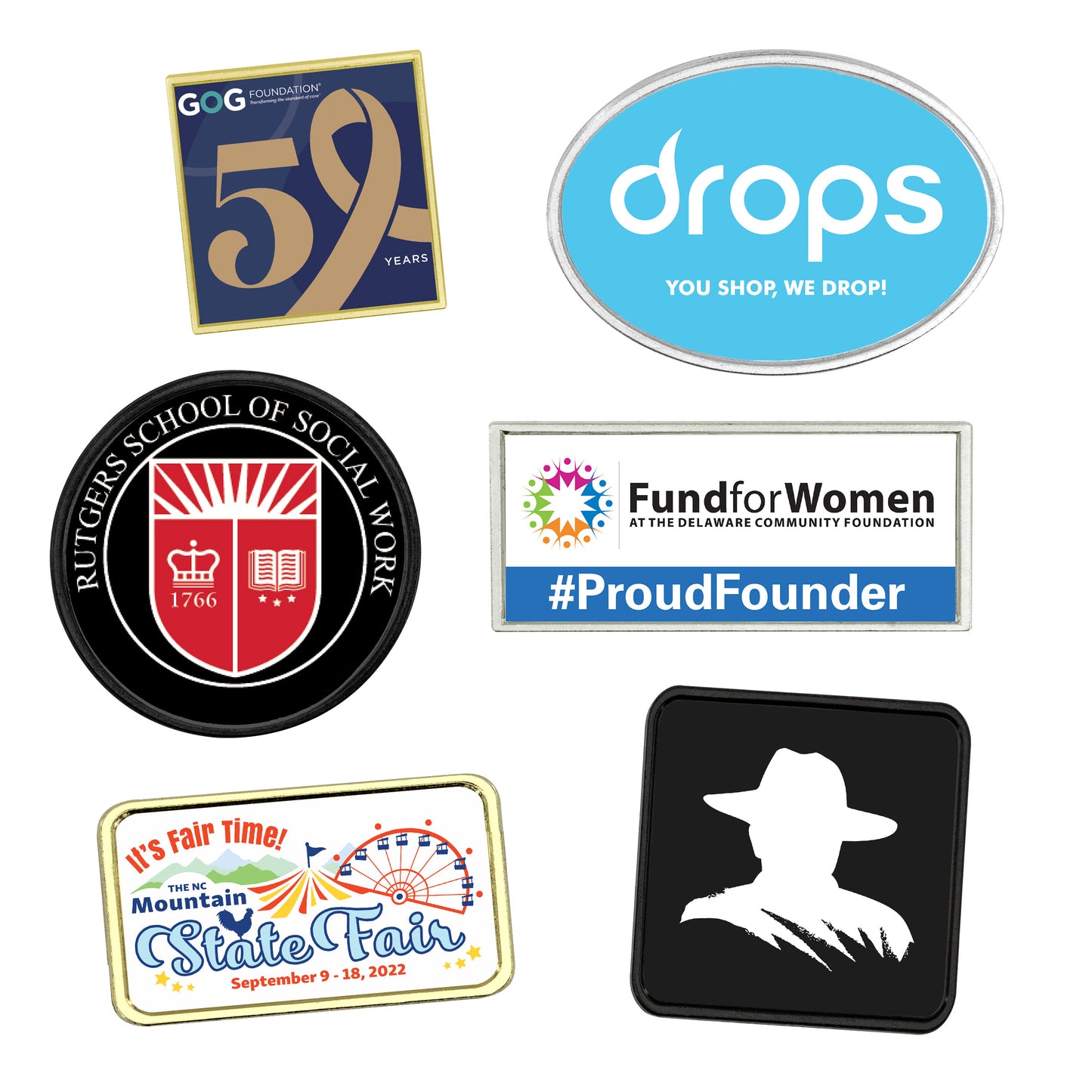 Speed Print Lapel Pins - 4 Day Production