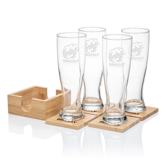 Bamboo Coaster Gift Set - Sussex