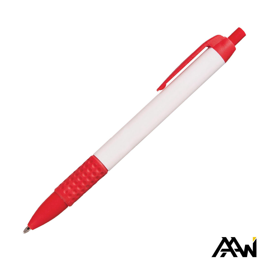 Widebody Grip Pen Glossy White Barrel - Matte