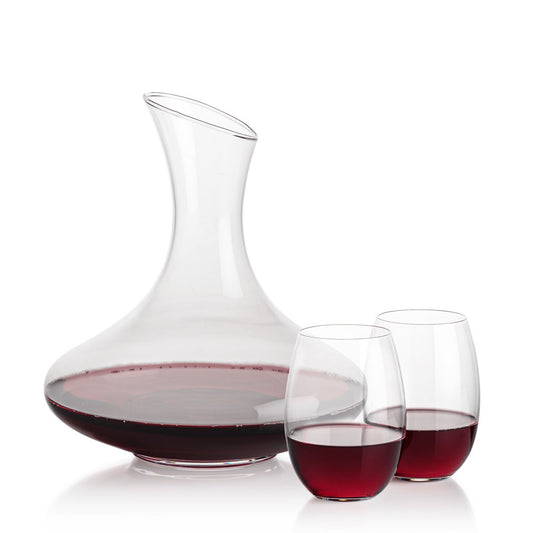 Innisfil Carafe & Carlita Stemless Wine