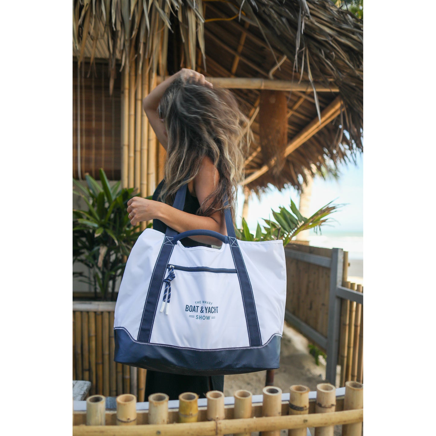 White Harborside XL Boat Bag