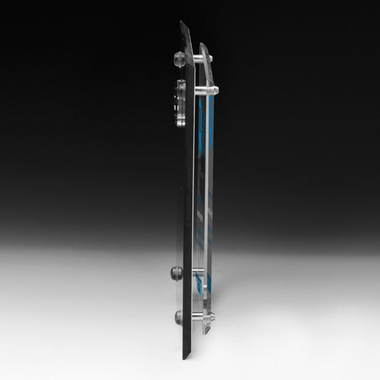 Tall Brushed Aluminum Plaque - 4 Color Process