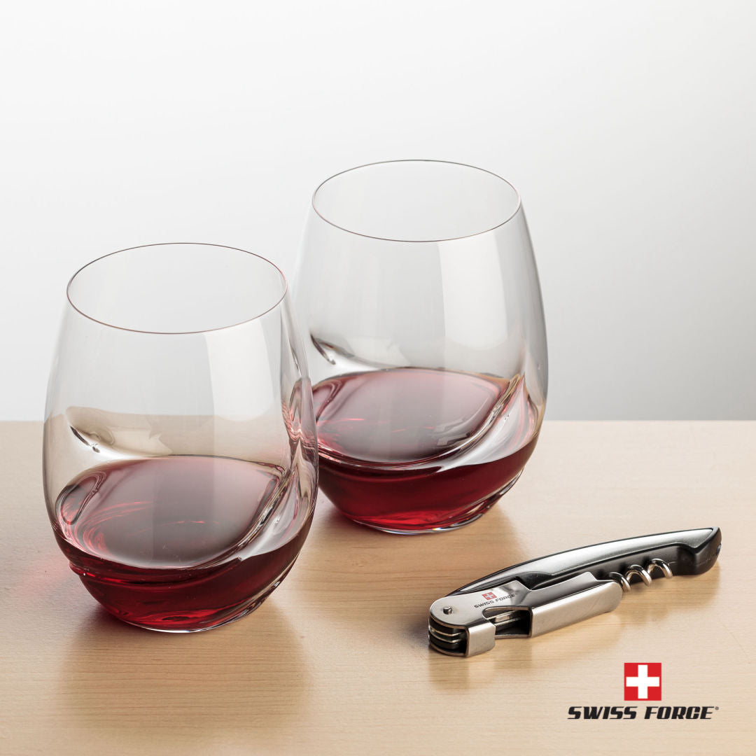 Swiss Force® Opener & Bartolo Stemless Wine