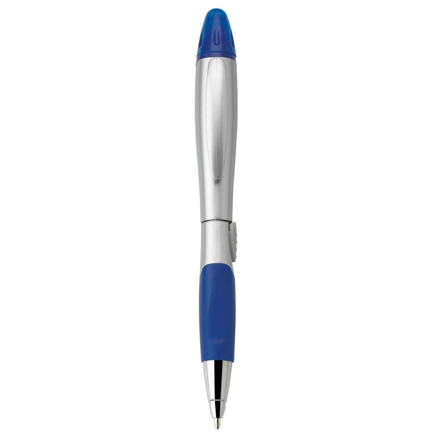 Silver blossom ballpoint pen/highlighter