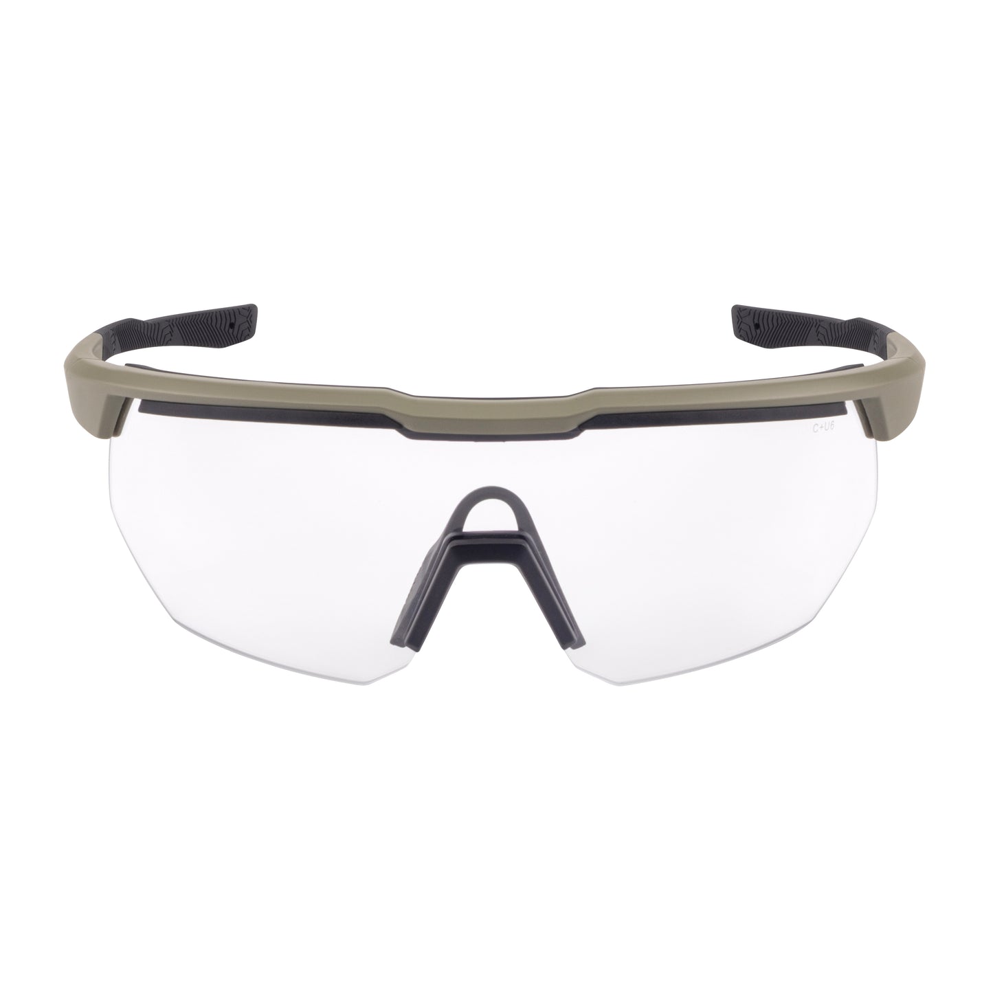 SWAZE™ Safety Eyewear - Tan Frame - Clear AF Lens