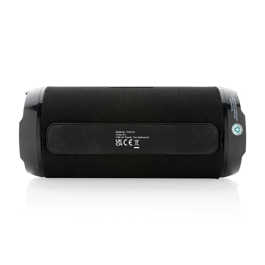 Black RCS Recycled Plastic Soundboom Waterproof 6W Speaker