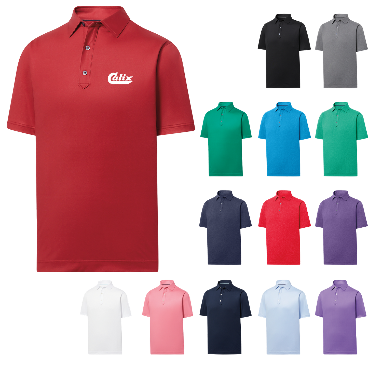 Black FootJoy Solid Lisle Set On Placket Polo - 2XL