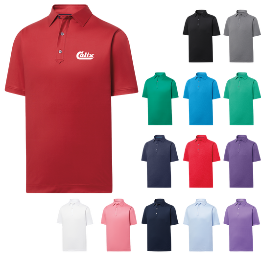 Black FootJoy Solid Lisle Set On Placket Polo - 2XL