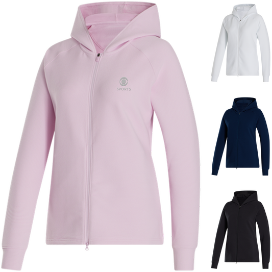 Black FootJoy Womens Full Zip Ottoman Hoodie - 2XL