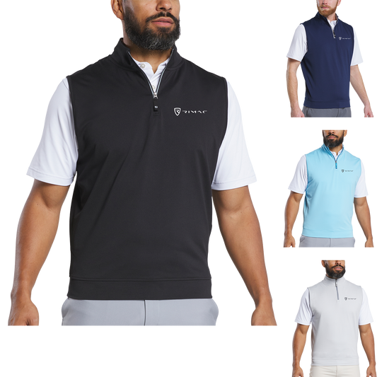 Black FootJoy Men's Approach 1/4 Zip Vest - S