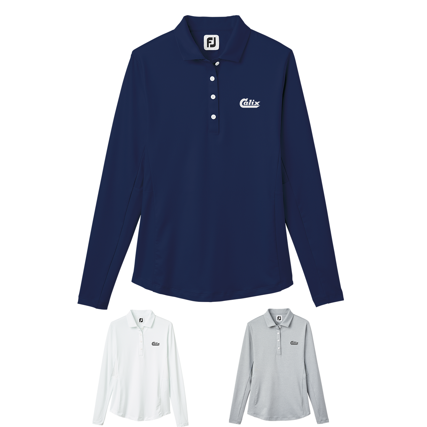 Heather Grey Footjoy Womens Long Sleeve Sun Protection Shirt - L