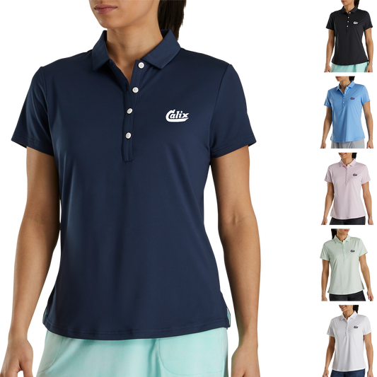 Black Footjoy Women's Short Sleeve Essential Shirt - 2XL