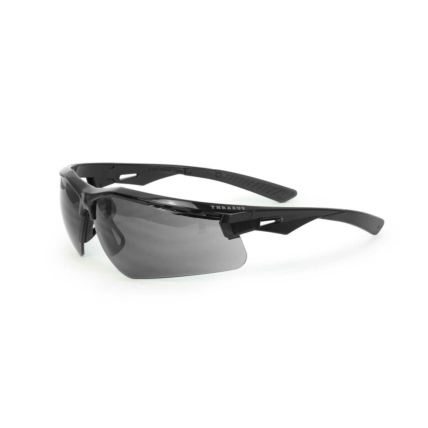 Thraxus™ Safety Eyewear - Black Frame - Smoke Lens