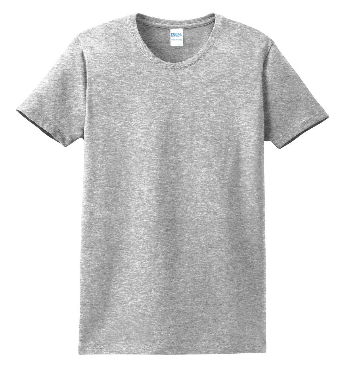 Front View of Ash Port & Company Women's Essential Tee. LPC61
