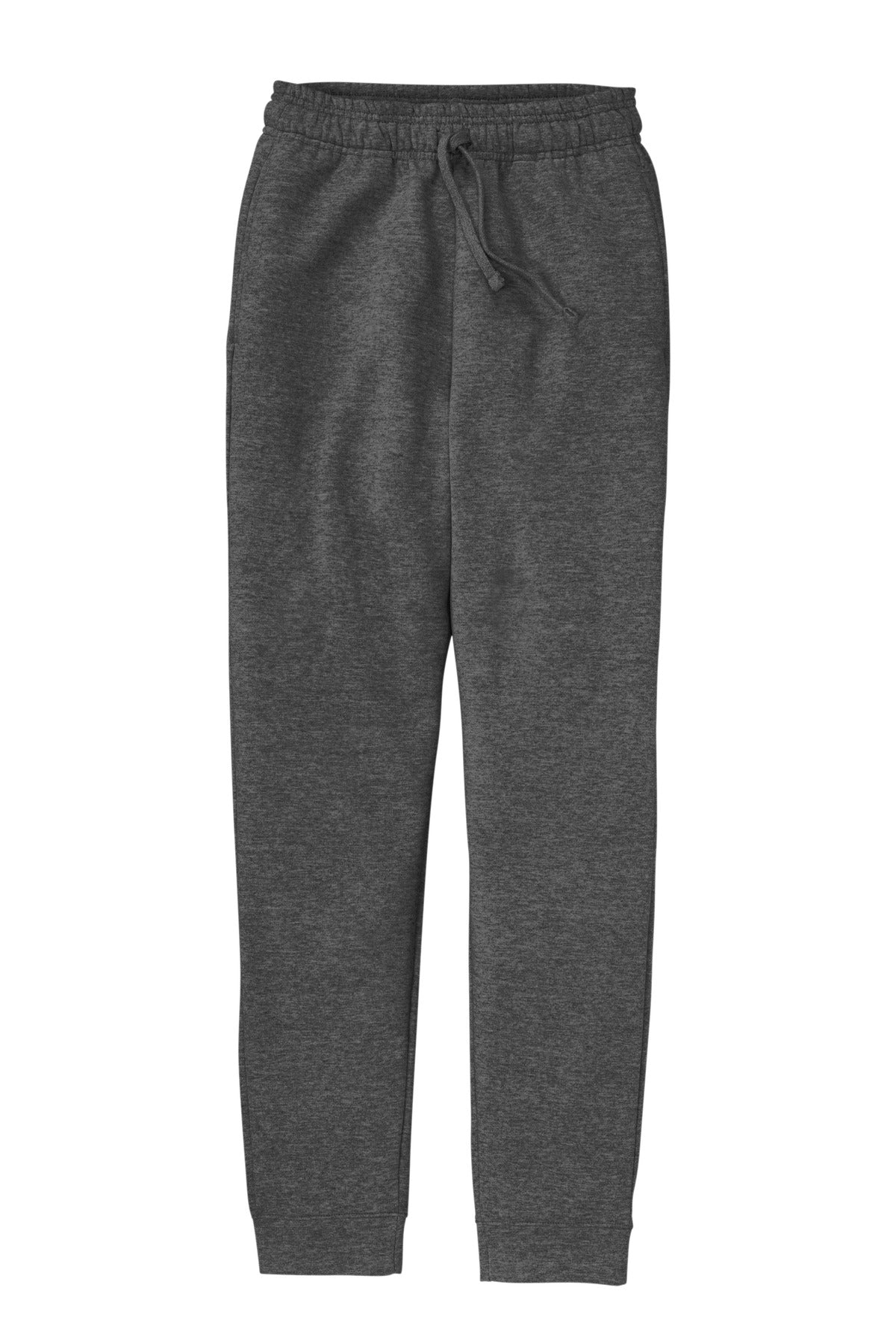 Front View of DkHtGry Port & Company Core Fleece Jogger. PC78J