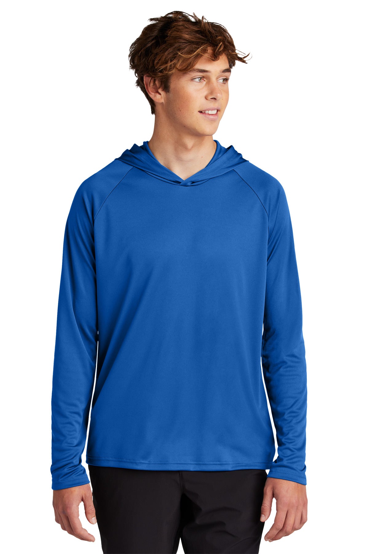 Front View of TrueRoyal Port & Company Performance Pullover Hooded Tee PC380H