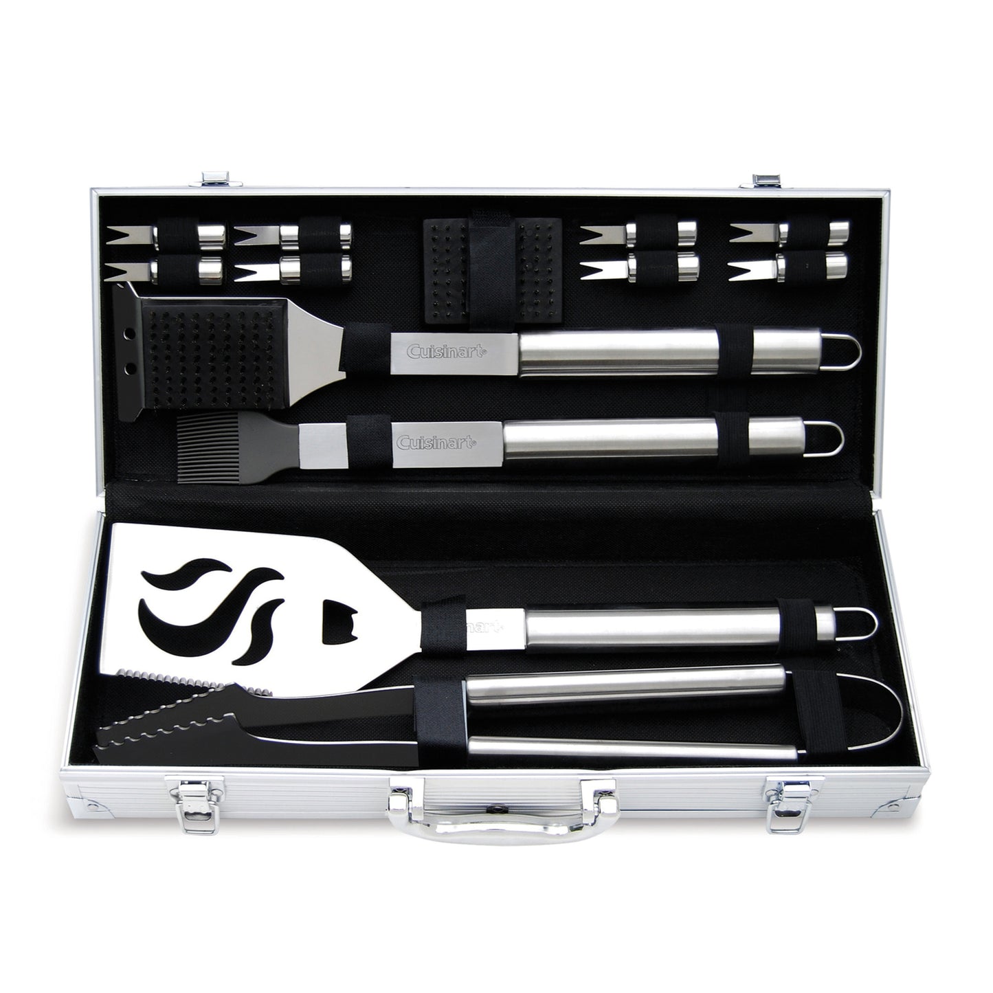 Stainless Steel Cuisinart Outdoors® 14 Piece Deluxe Grill Tool Set
