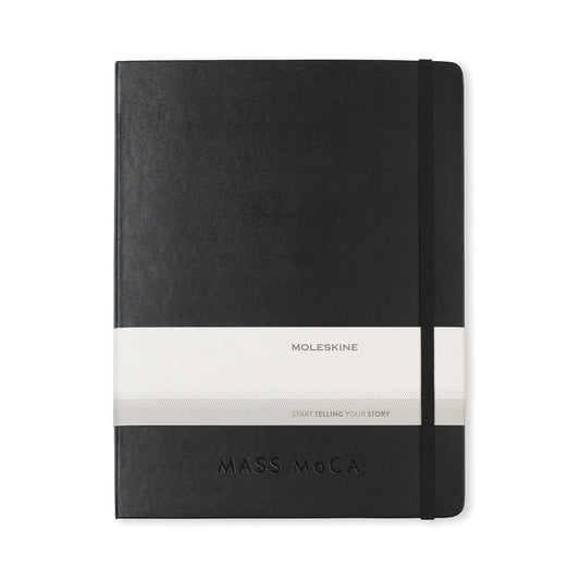 Black Moleskine® Hard Cover X-Large Double Layout Notebook