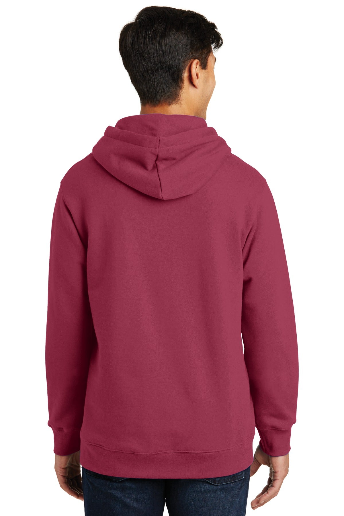 Garnet Port & Company Fan Favorite Fleece Pullover Hooded Sweatshirt. PC850H