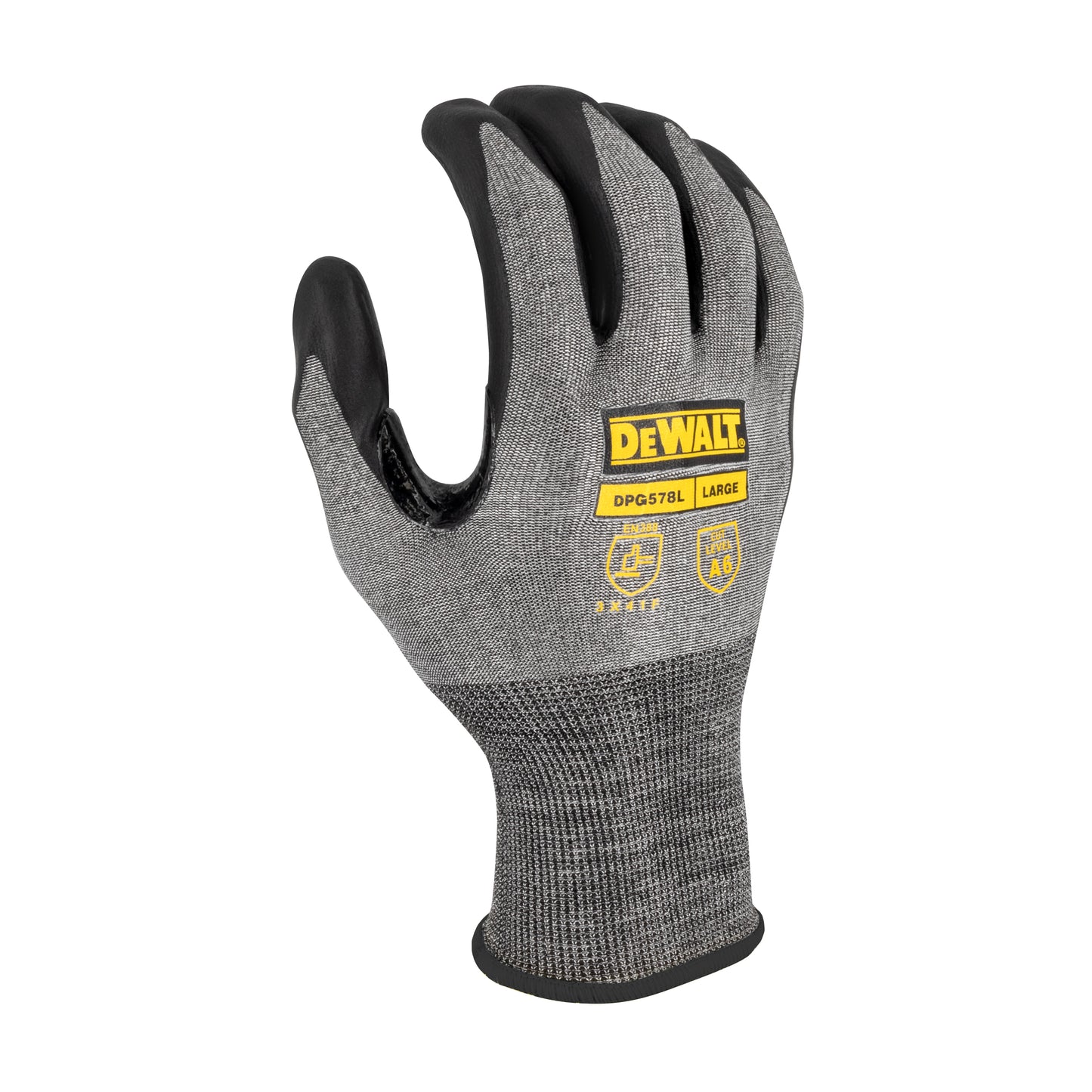 DPG578 Touchscreen Foam Nitrile A6 Cut Glove - Size L