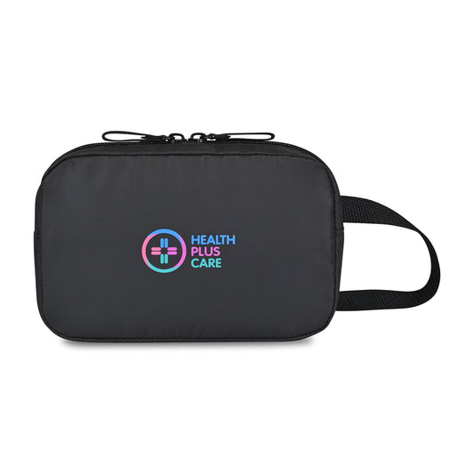 Black Repeat Lite Recycled Poly Waist Pack