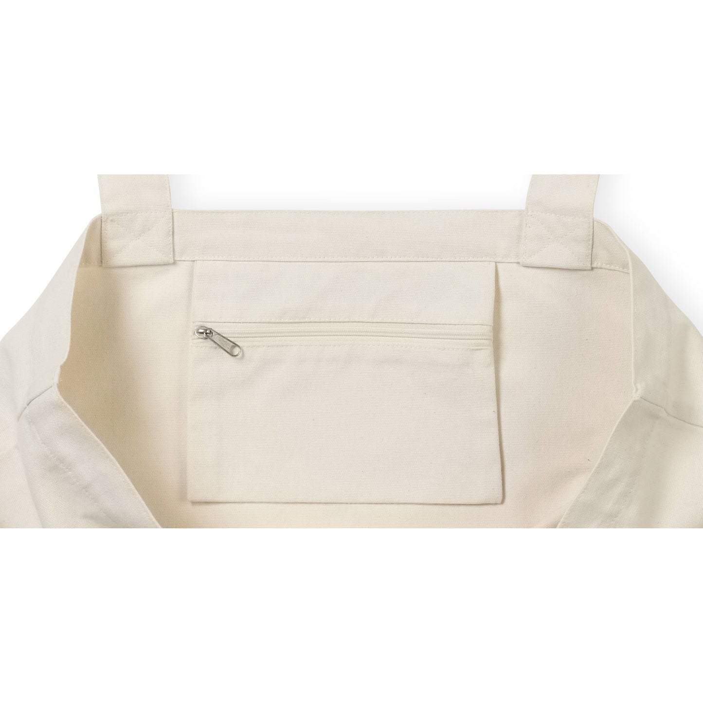 AWARE™ Recycled Cotton Shopper Tote with Interior Zip Pocket