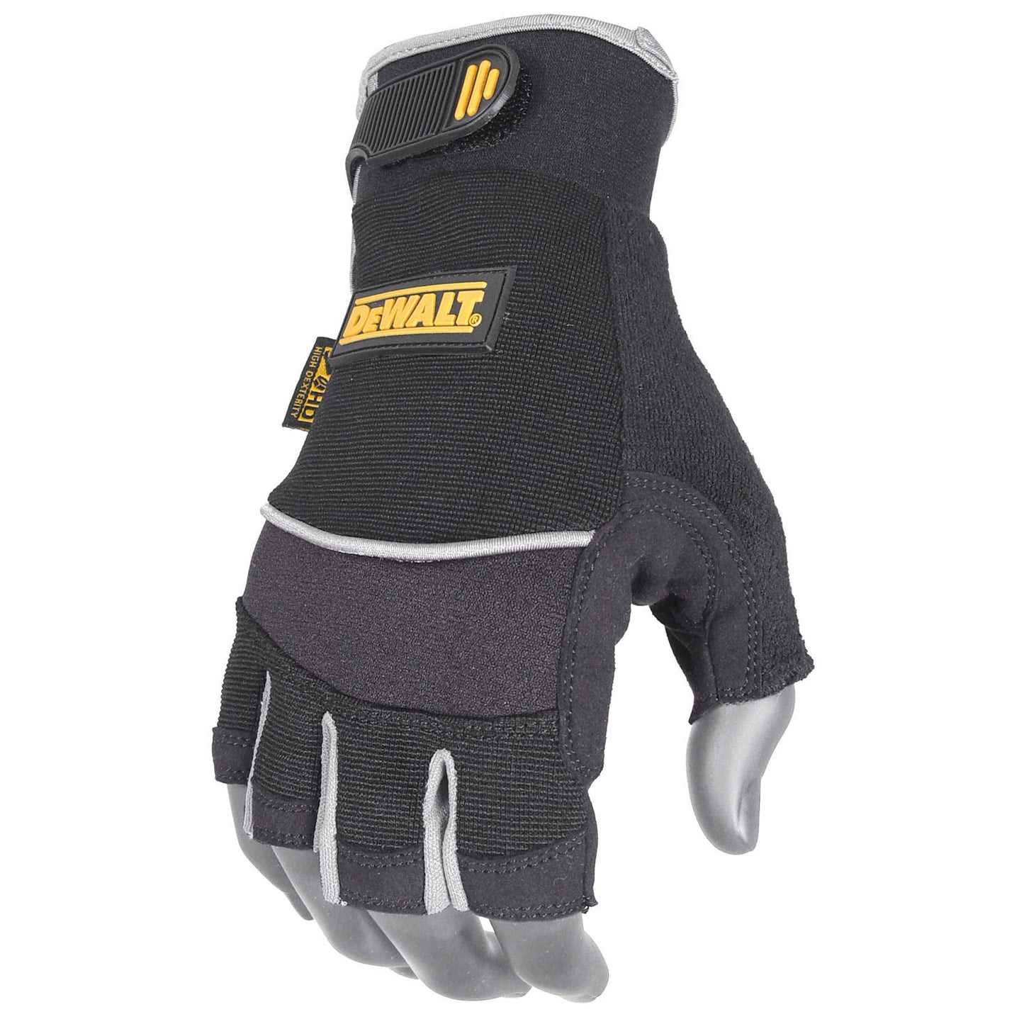 DPG230 Synthetic Leather Technician's Fingerless Glove - Size L