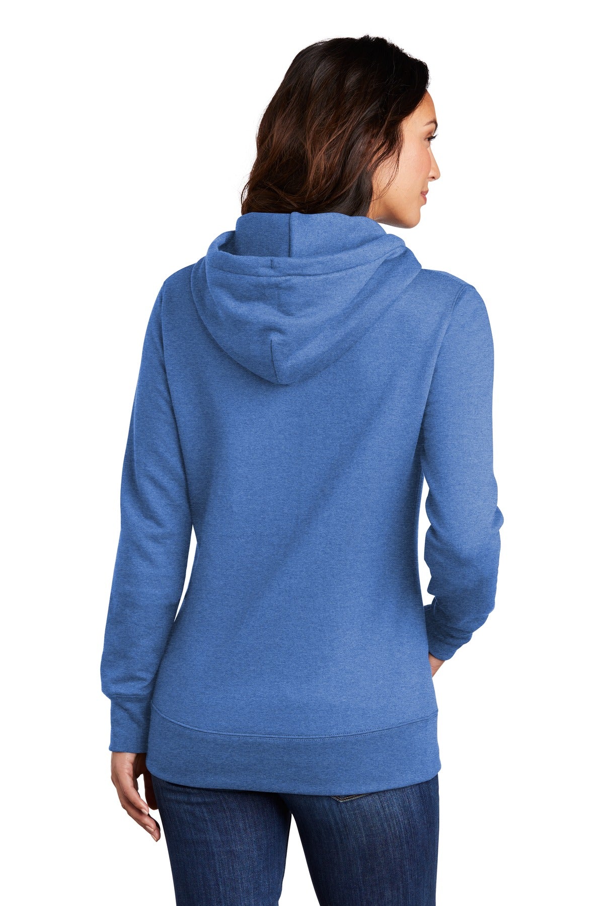 Heather Royal Port & Company Women's Core Fleece Pullover Hooded Sweatshirt LPC78H