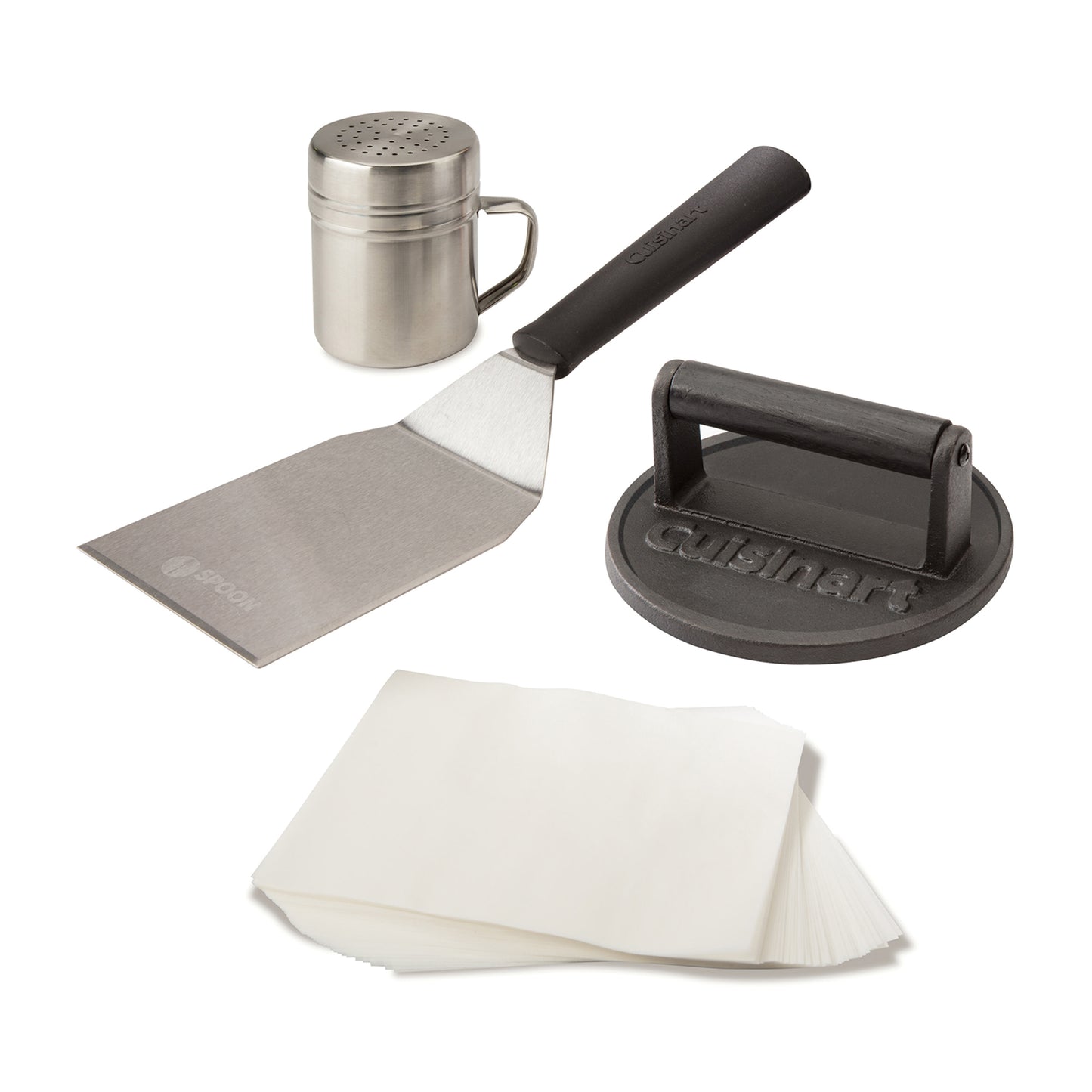 Black Cuisinart Outdoors™ Smashed Burger Kit