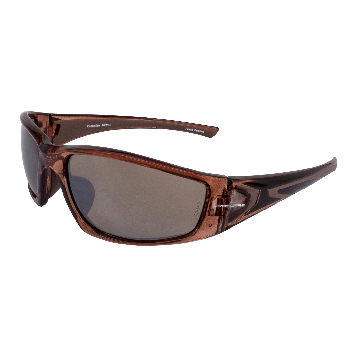 RPG Premium Safety Eyewear - Crystal Brown Frame - HD Brown Mirror Lens