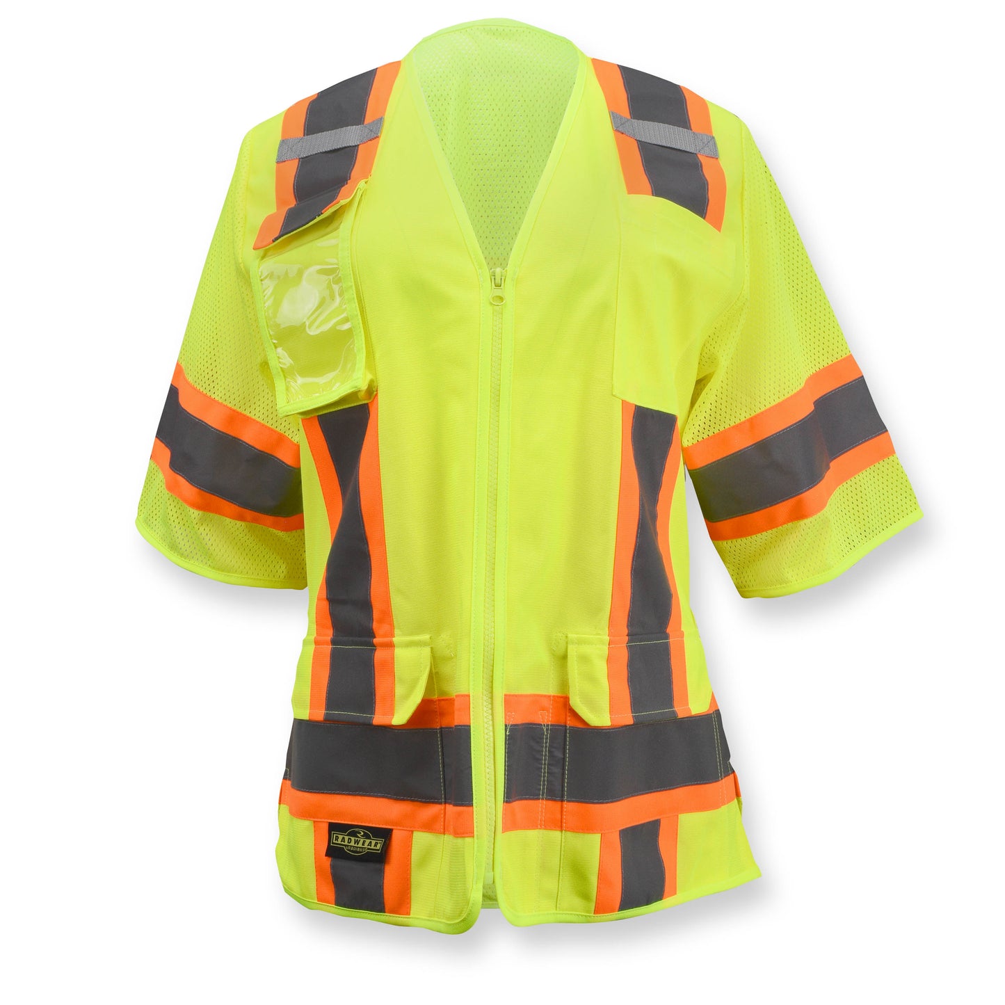 SV63W Two Tone Surveyor Type R Class 3 Women's Safety Vest - Green - Size 2X