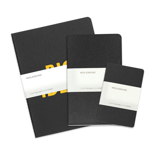Black Moleskine® Assorted Size Cahier 3-Pack