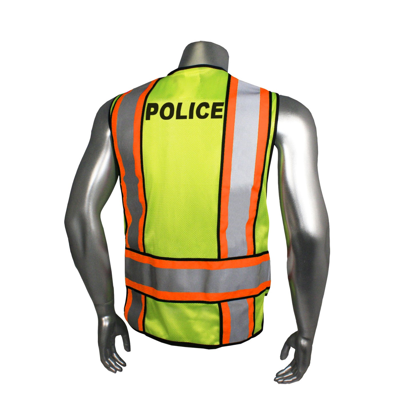 LHV-207-4C Class 2 Breakaway Vest - EMS - Green Trim - Green - Size 2X-4X