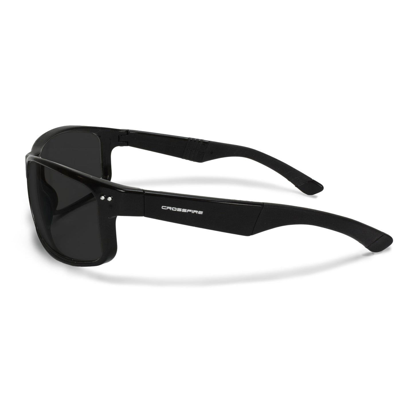 CK7™ Premium Safety Eyewear - Shiny Black Frame - Smoke Lens