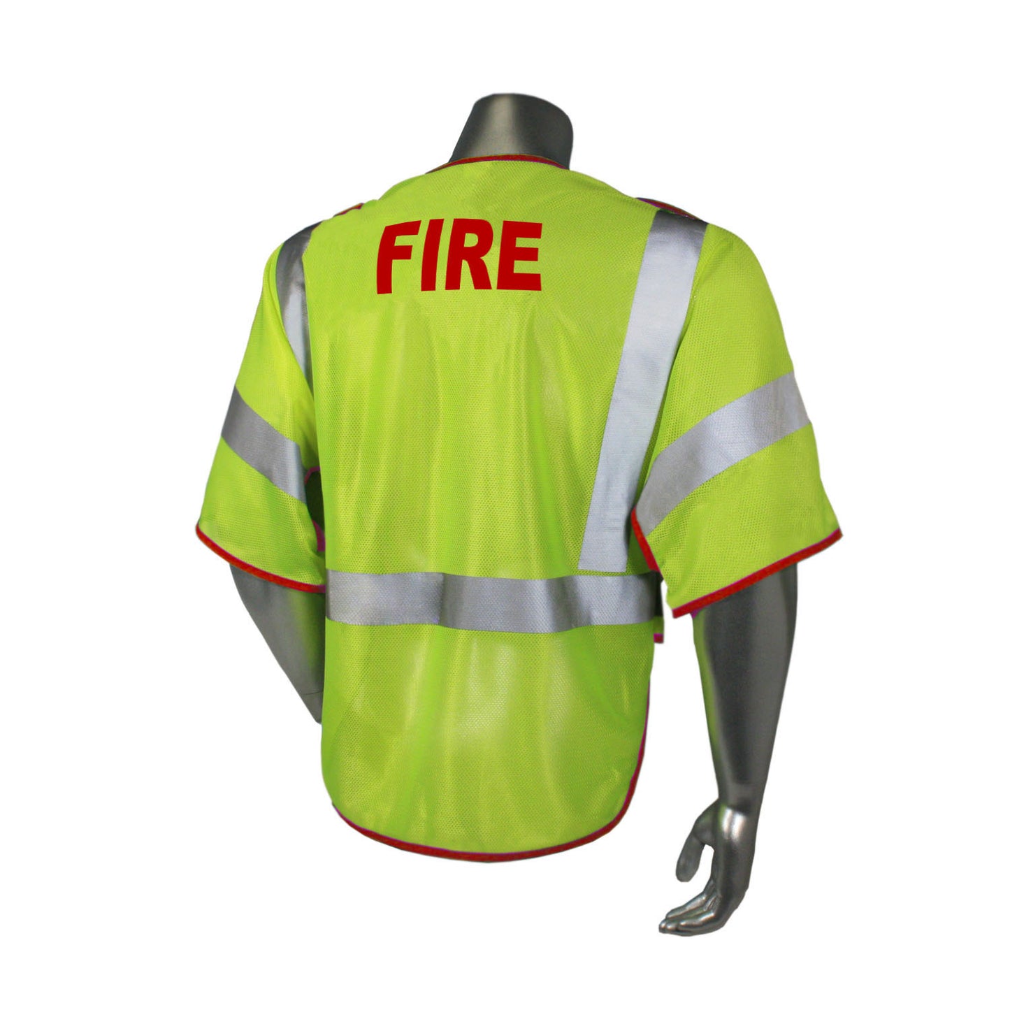 LHV-PS3-DSZR Class 3 Safety Vest - EMS - Green Trim - Green - Size 2X-4X