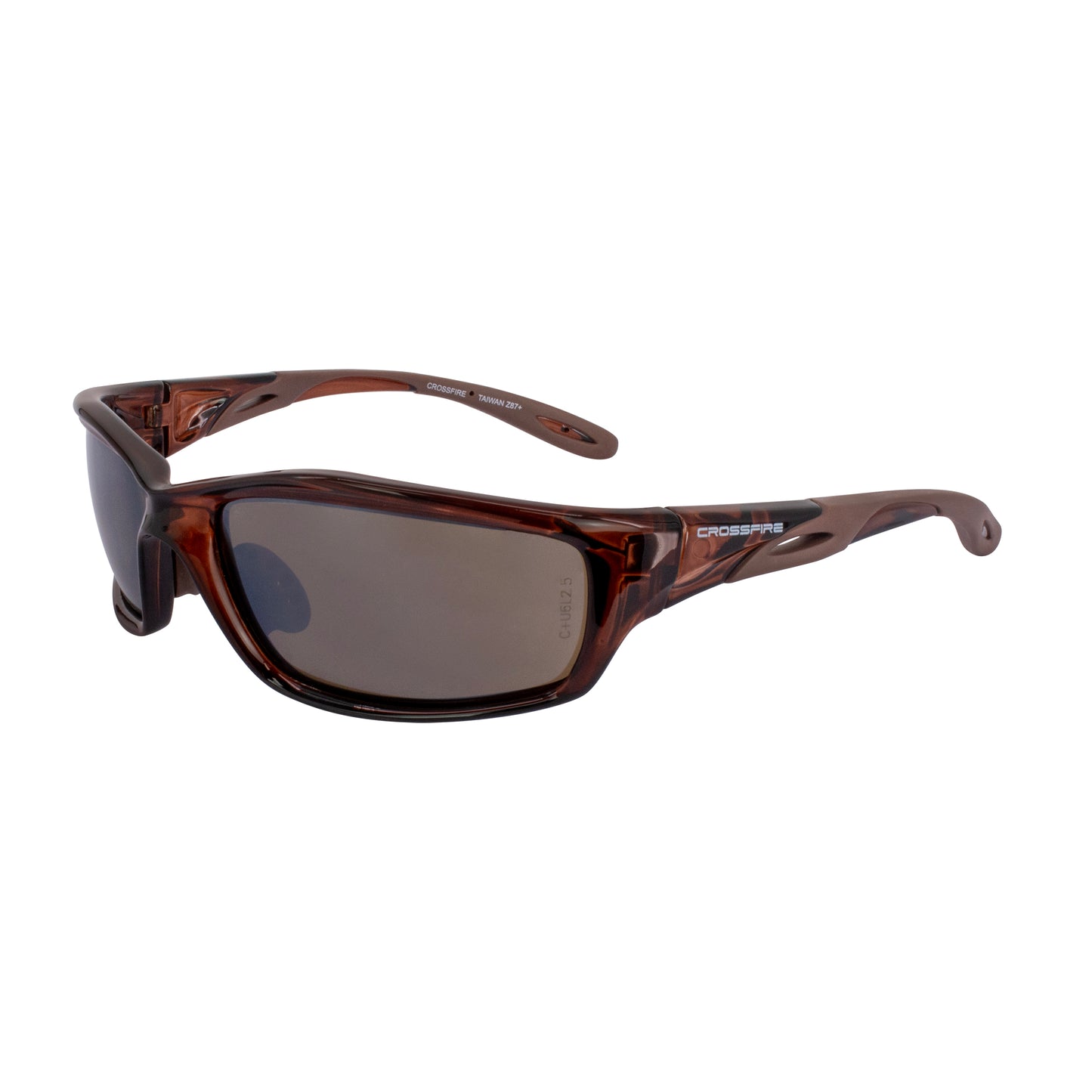 Infinity Premium Safety Eyewear - Crystal Brown Frame - Polarized Brown Lens