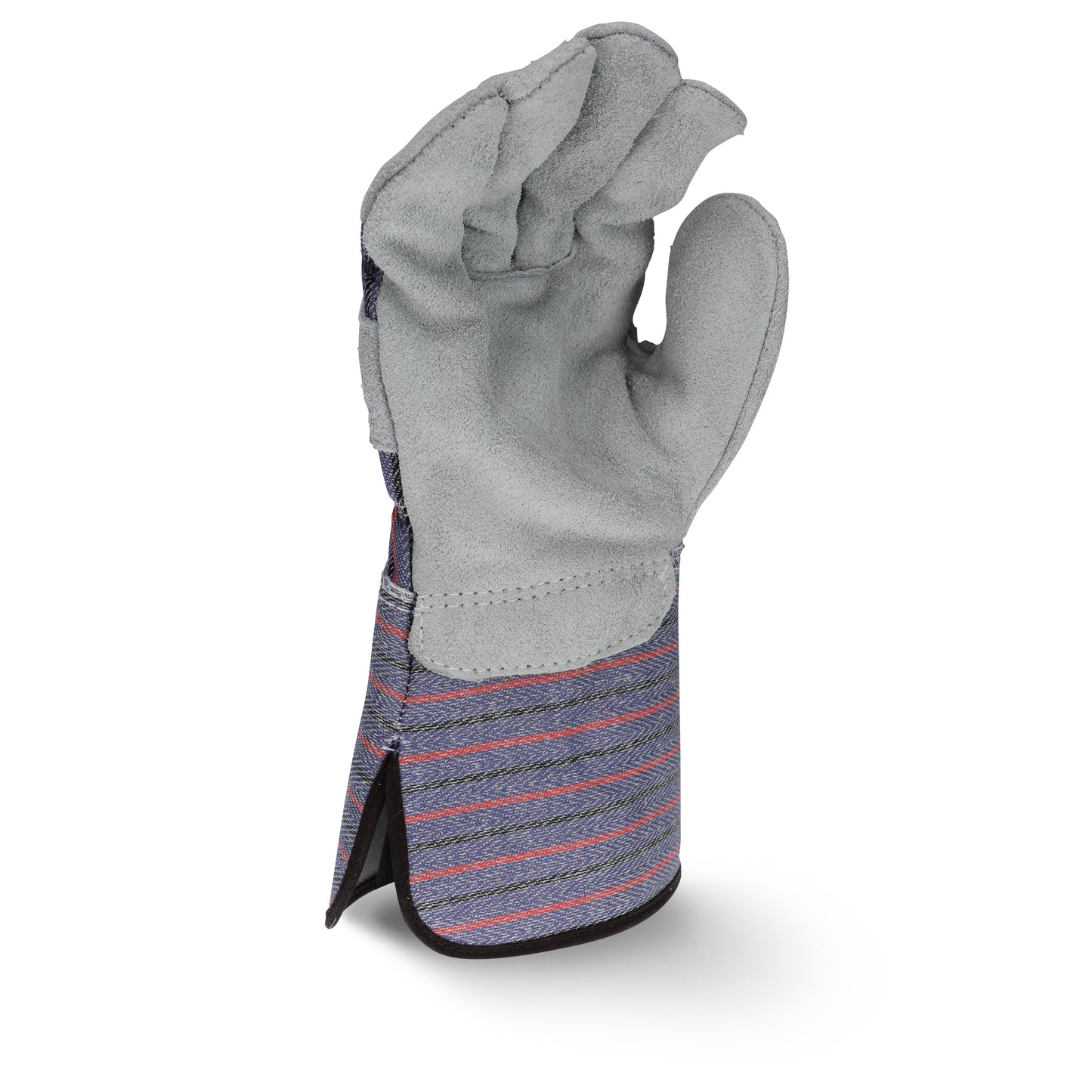 RWG3200G Regular Shoulder Gray Split Cowhide Leather Glove with Gauntlet Cuff - Size L
