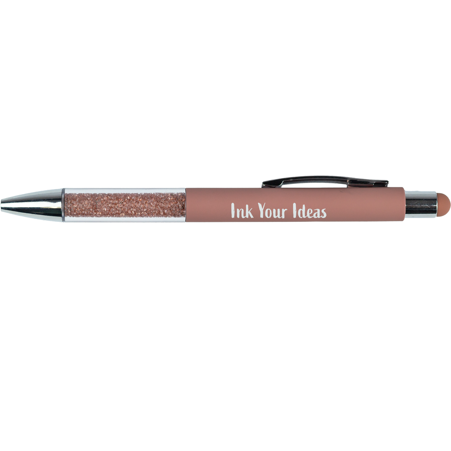 Recycled Glitter Grip Stylus Pen