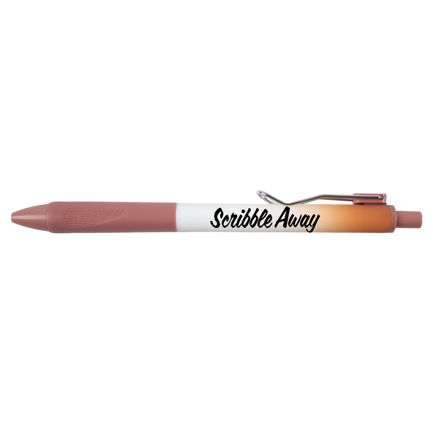 Recycled Ombre Pen with a Rubber Grip & Metal Clip