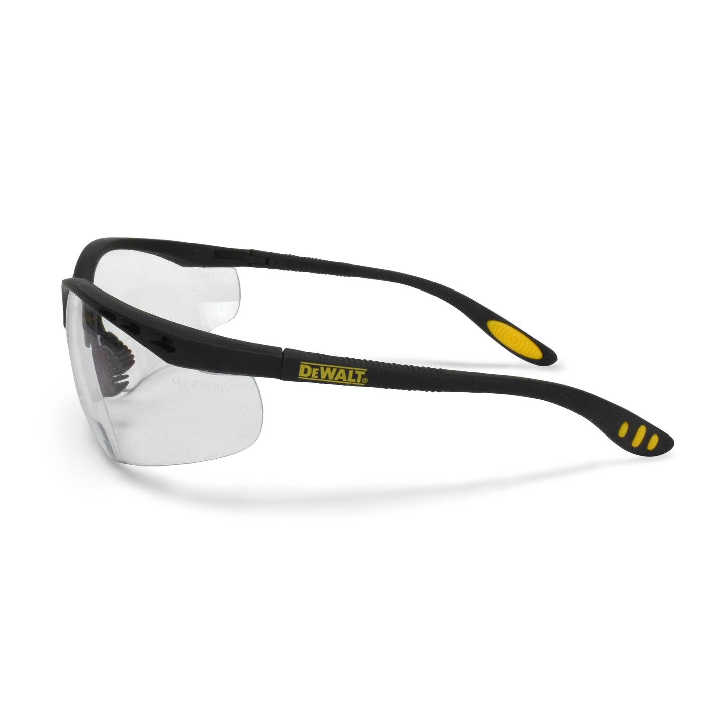 DPG59 Reinforcer RX™ Protective Eyewear - Black Frame - Clear Lens - 1.0 Diopter