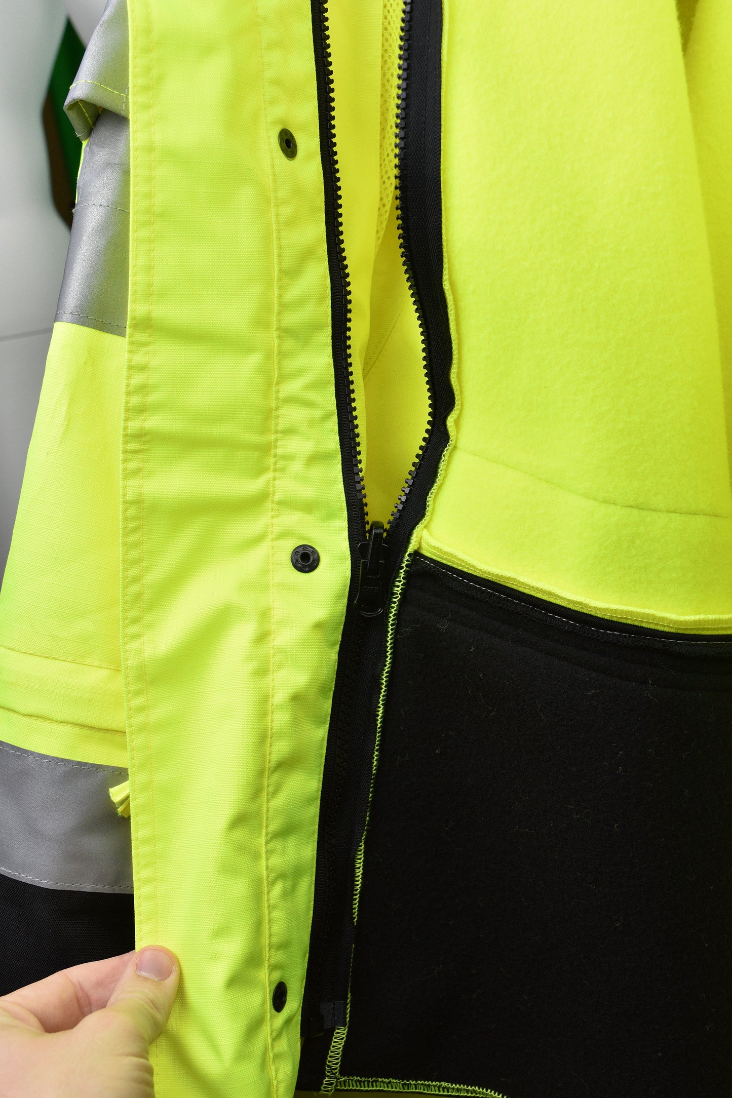 SJ32-3 Color Blocked Hooded Sweatshirt with Removable Hood - Size 2X