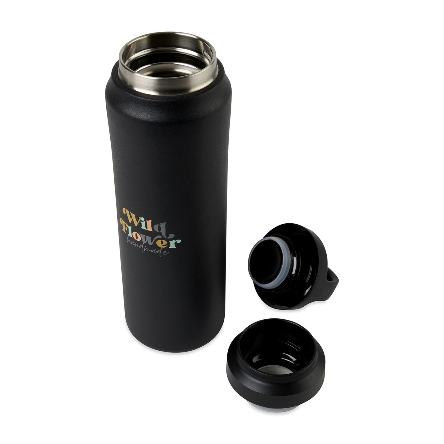 Black Aviana™ Rowan Recycled Water Bottle - 16 Oz.
