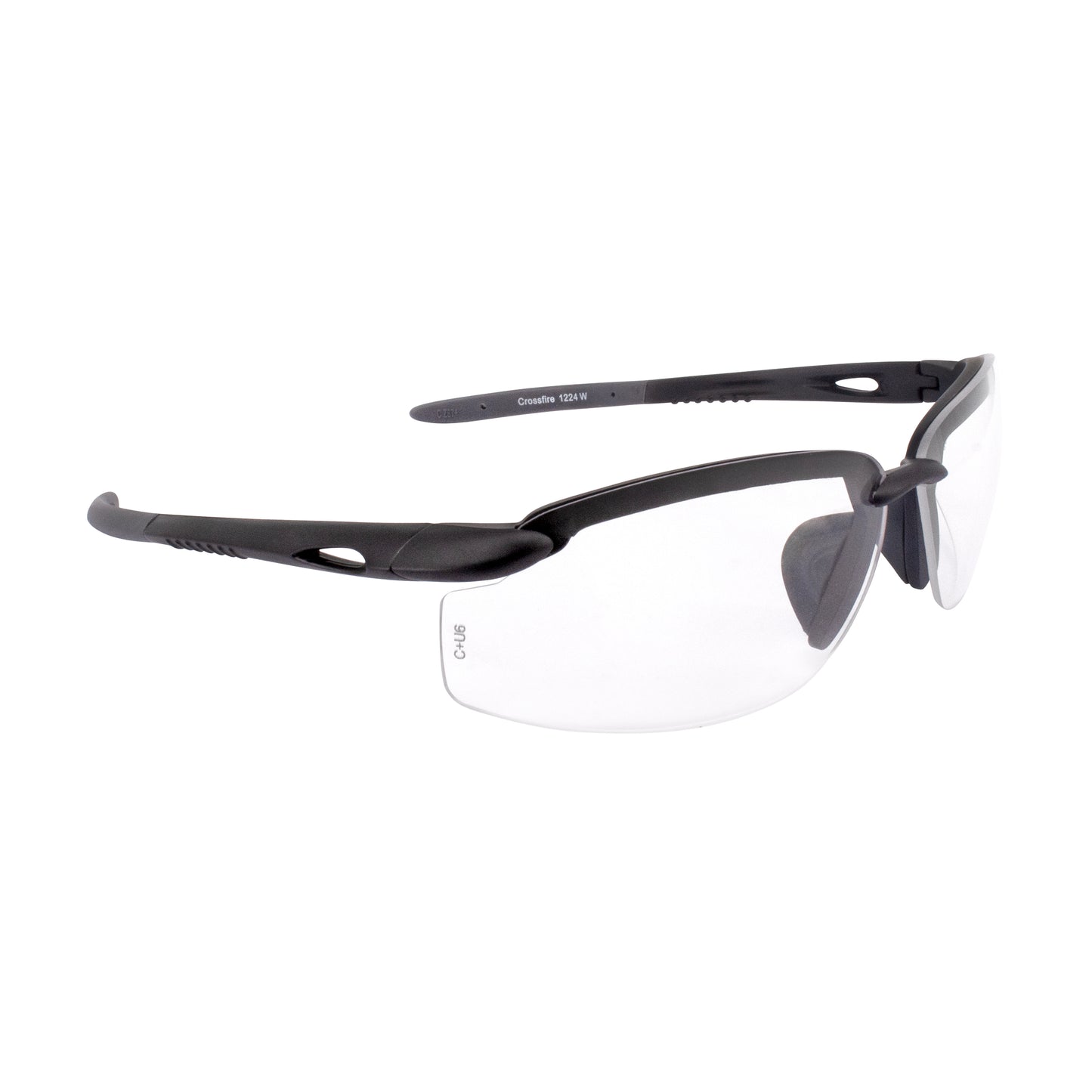 ES5W Premium Safety Eyewear - Matte Black Frame - Clear Lens