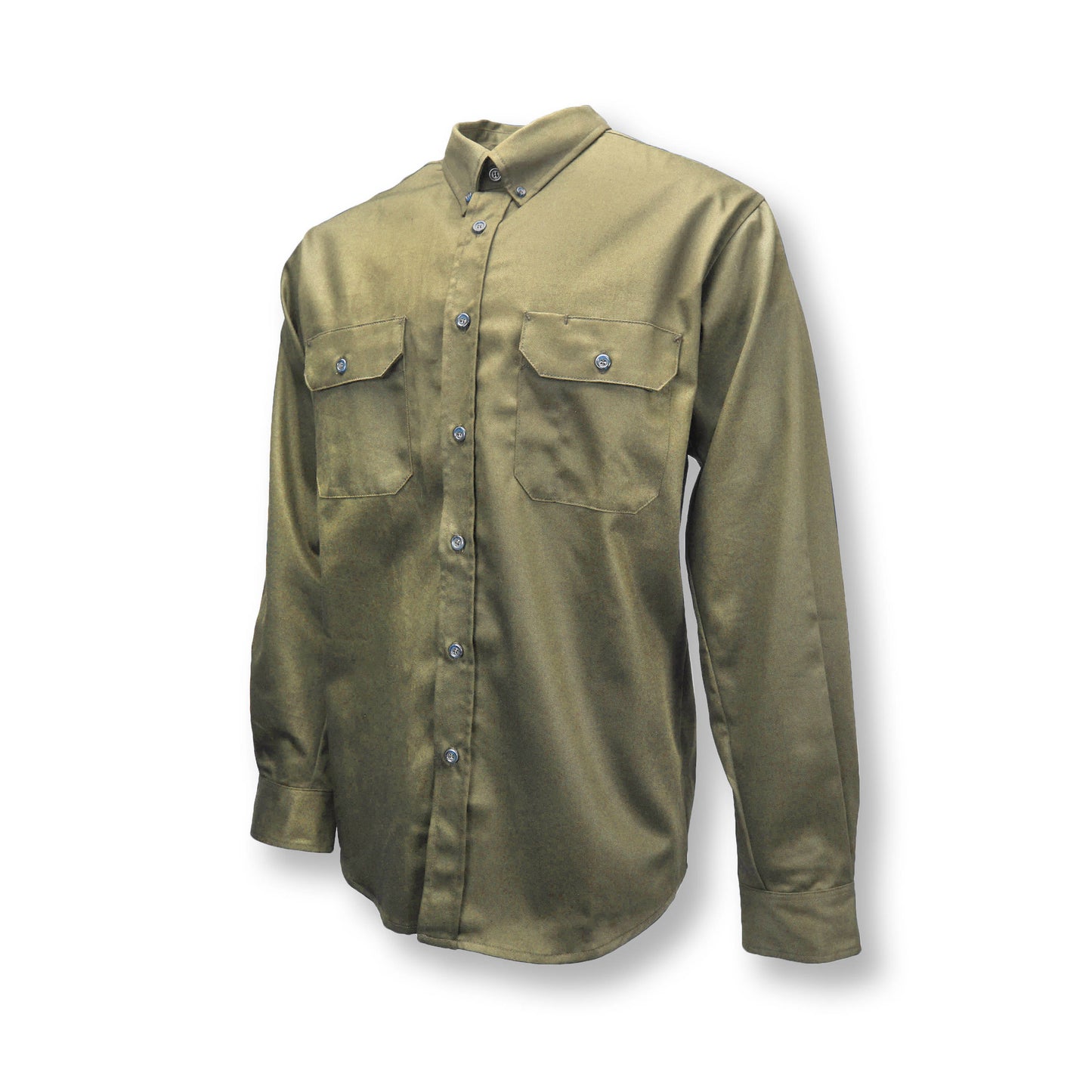 FRS-003 VolCore® Long Sleeve Cotton Button Down FR Shirt - Khaki - Size XLT